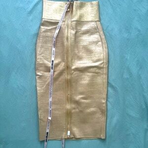House of CB London Skirt - Gold - Medium New with Tags.